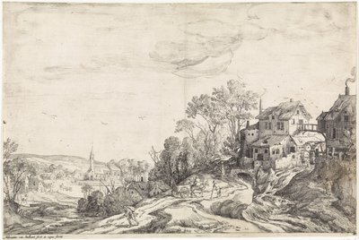 Landscape with a Landmill by Adriaen van Stalbemt